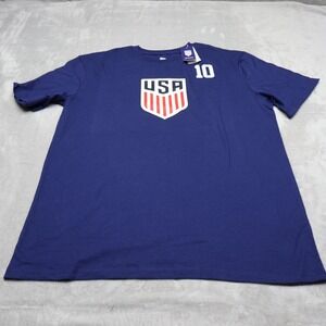 US Soccer Shirt Men Large Soccer Team Blue Christian Pulisic#10 Fan Gear $20 NEW
